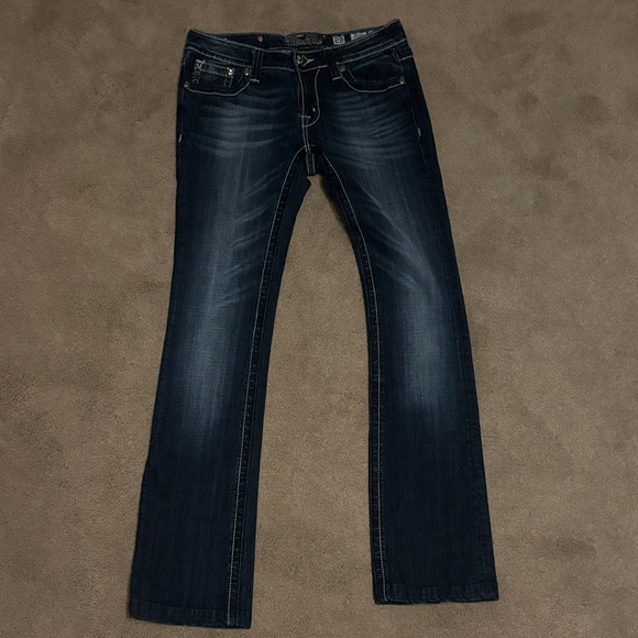 Miss Me Women's Embellished Dark Blue Jeans - Picture 2 of 8